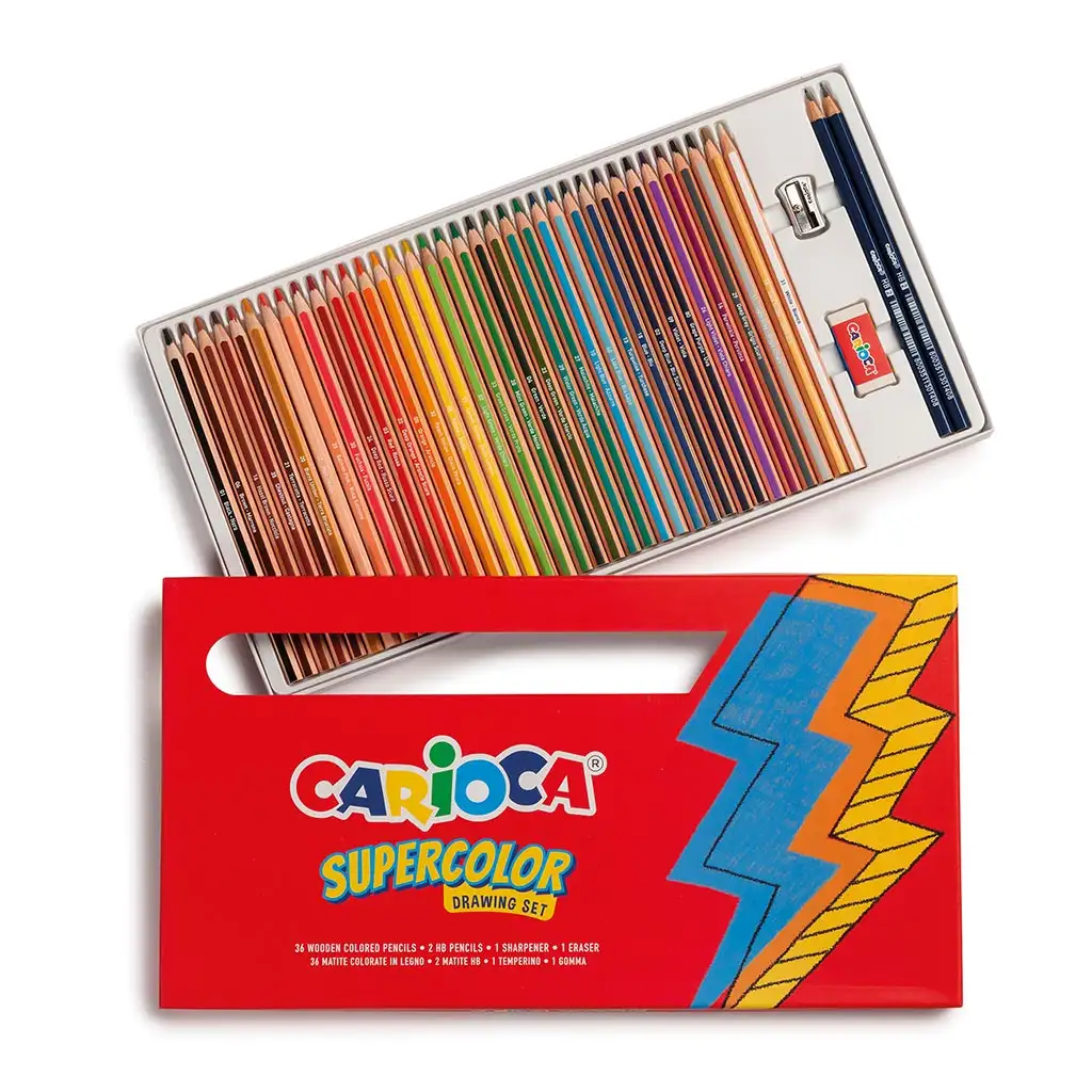 Supercolor 40бр. комплект за рисуване - Carioca изображение 2