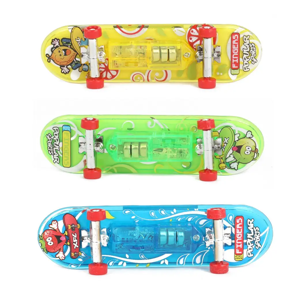 Светещ Fingerboard унгарска скейтборд дъска 1бр изображение 3