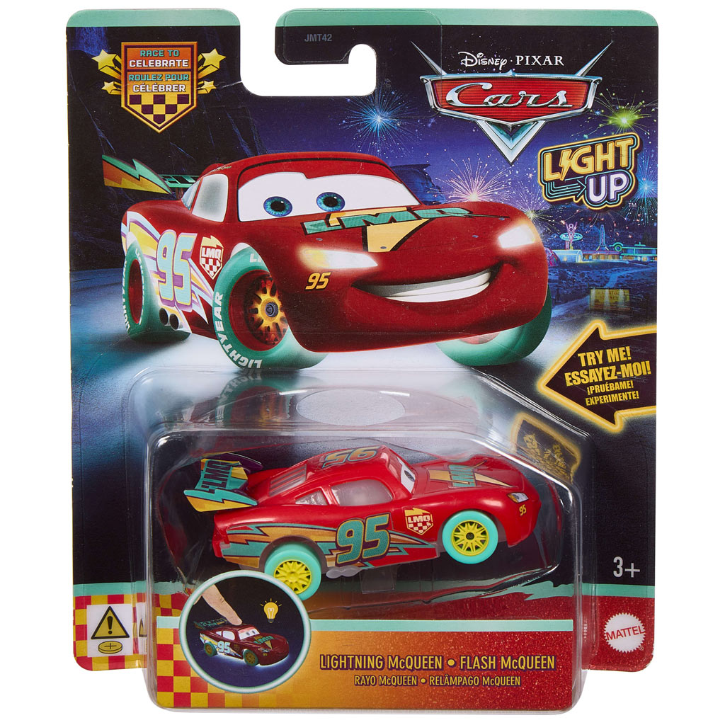 Светеща фигура на МакКуин от Колите 1/55 – Mattel изображение 1