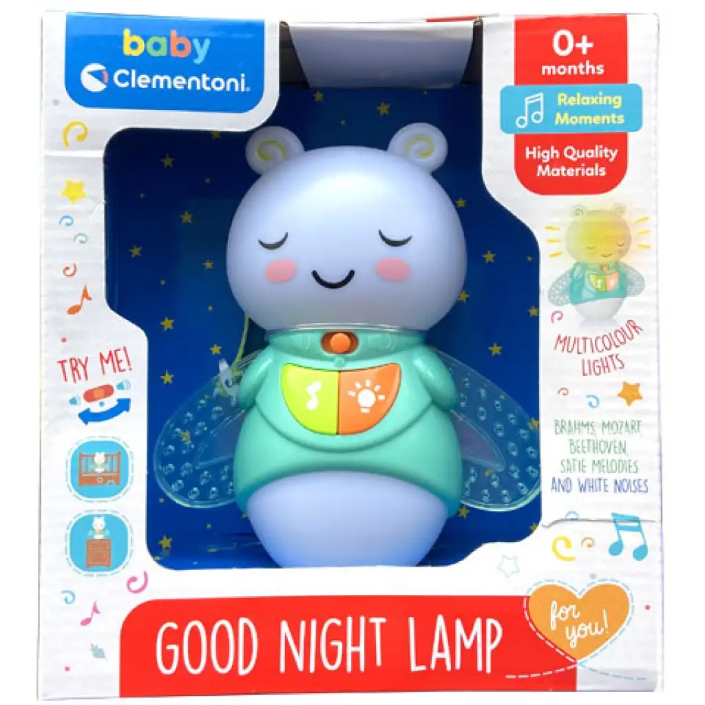 Светеща нощна лампа с насекомо и звукови ефекти - Clementoni Baby изображение 1
