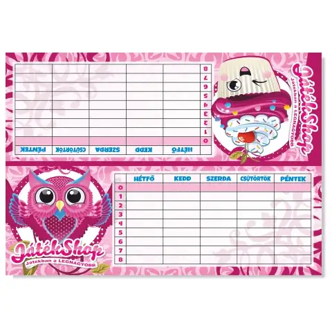 SweetShop момичешки 6 в 1 разписание изображение 1