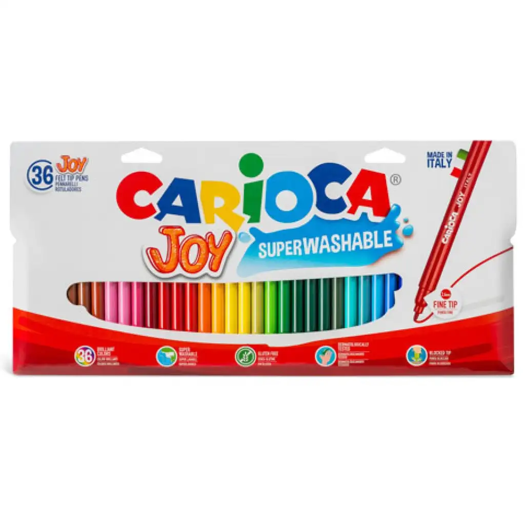 Тънък комплект флумастери 36бр - Carioca изображение 1