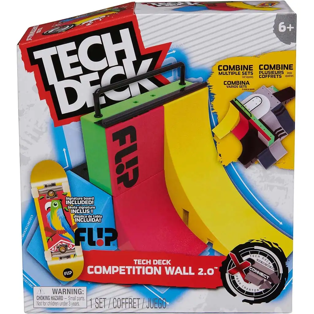 Tech Deck: Компетитивна стена 2.0 комплект с уникално пръстово скейтборд - Spin Master изображение 1