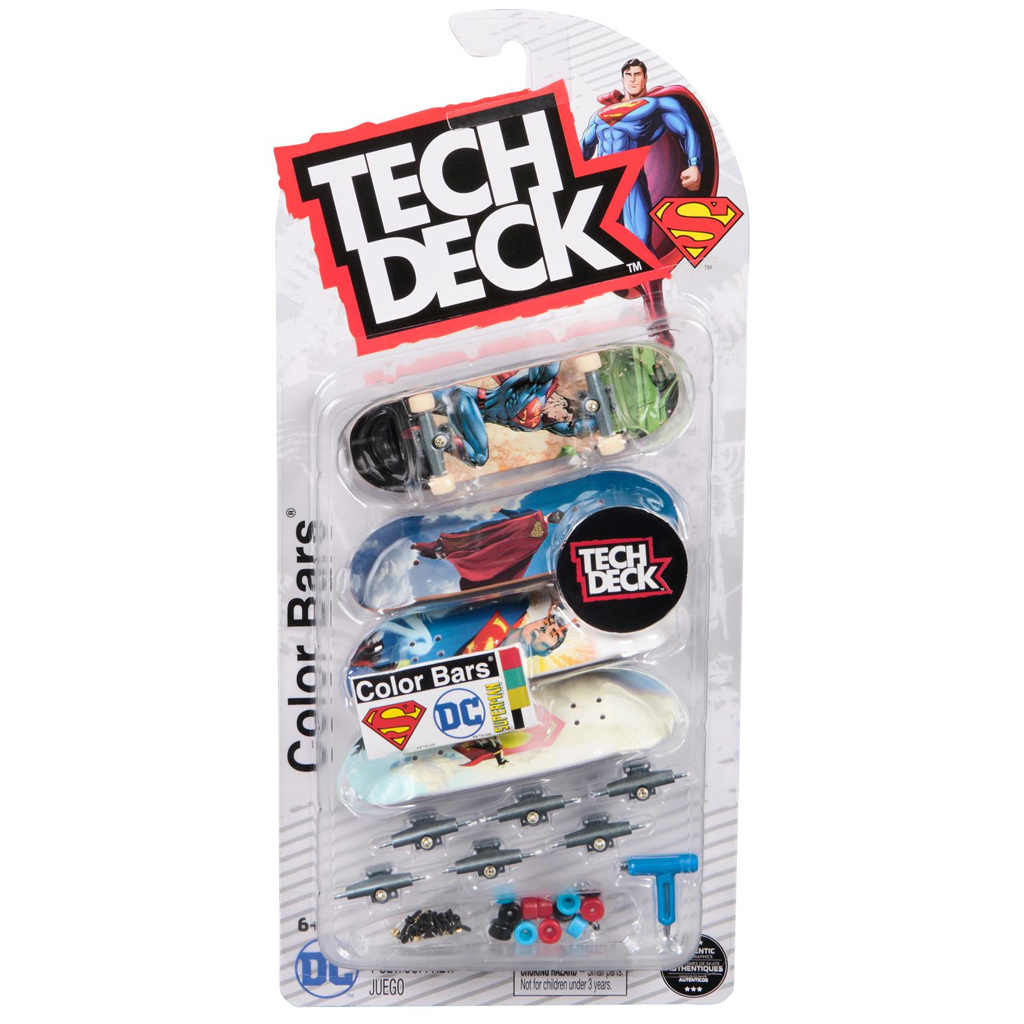 Tech Deck: Superman фингерборд 4бр. комплект скейтборд - Spin Master изображение 1