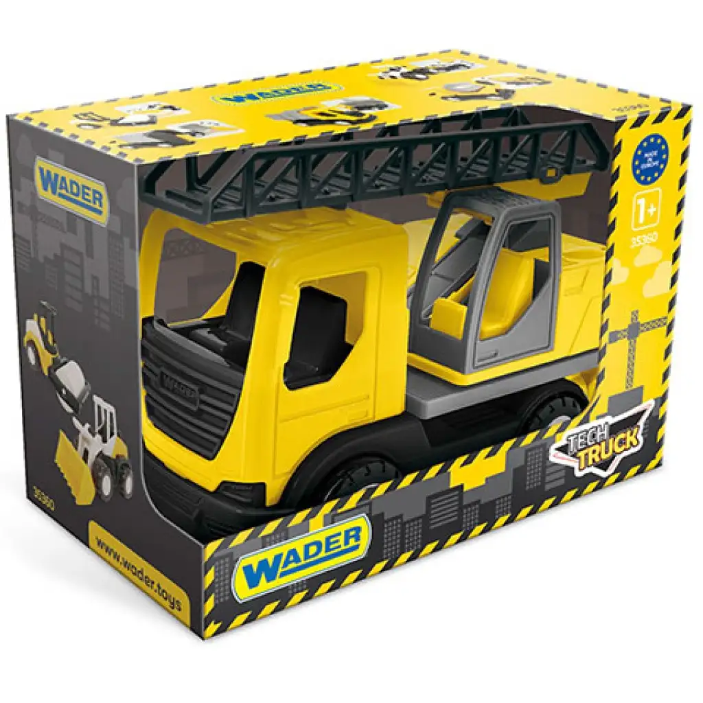 Tech Truck Камион с стълба в кутия 23 см - Wader изображение 1