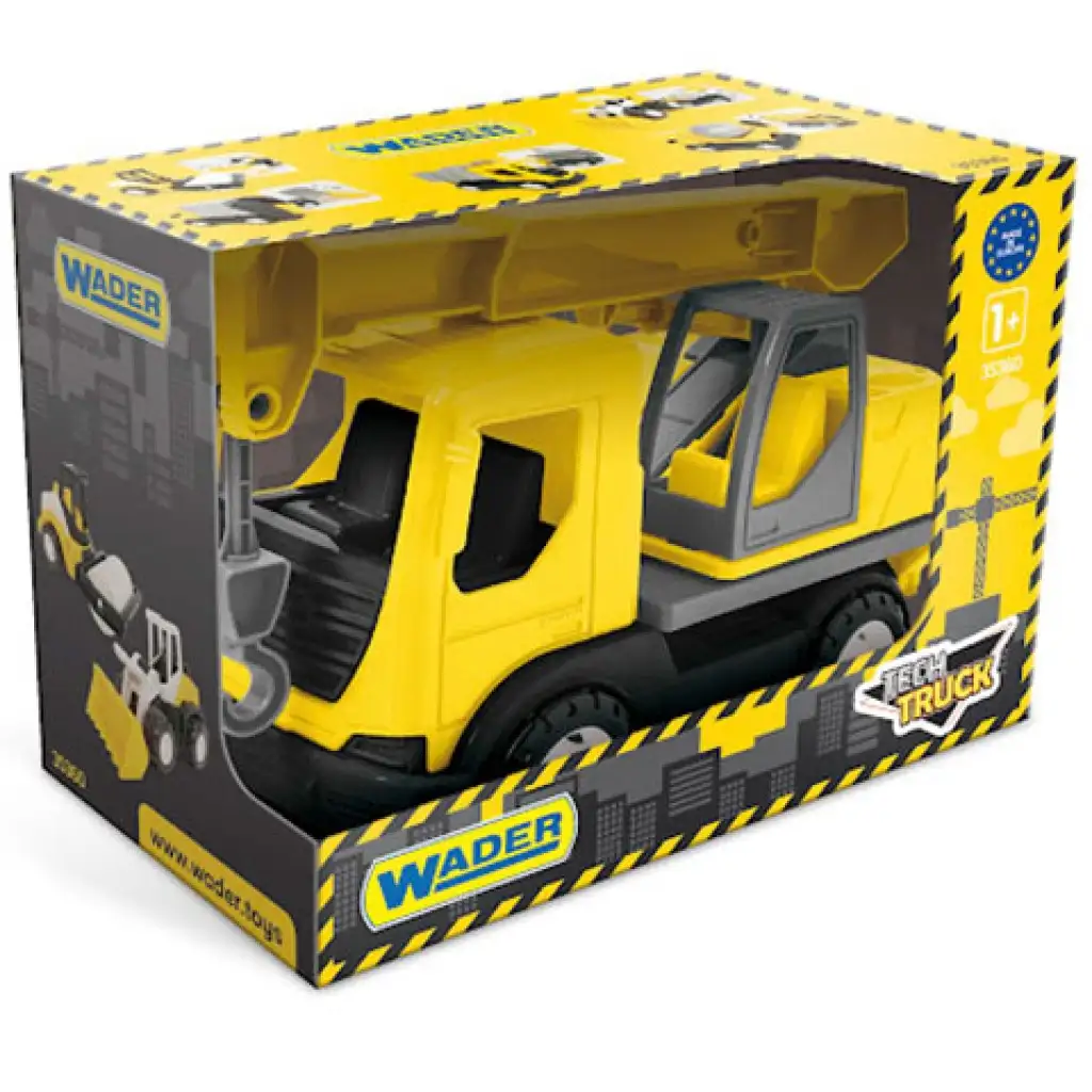 Tech Truck Кранов камион в кутия 26см - Wader изображение 1