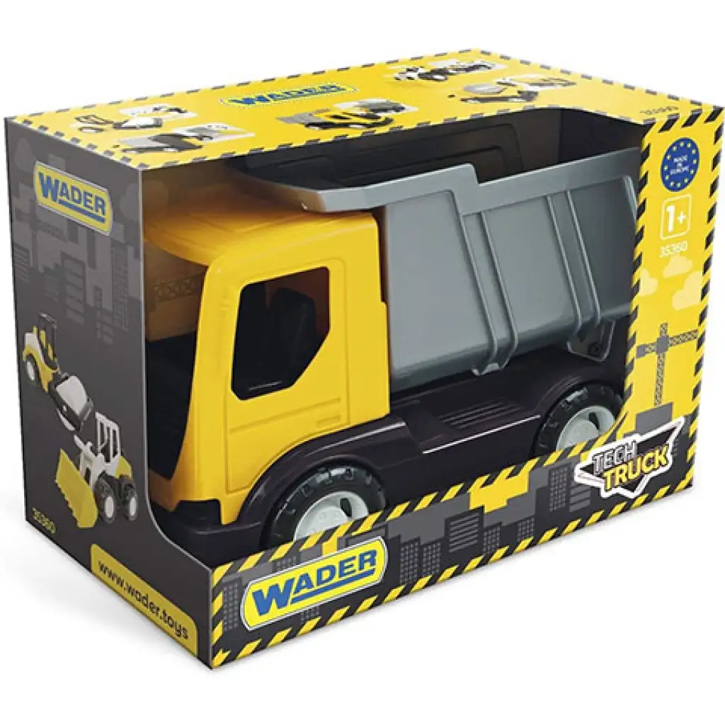 Tech Truck жълта самосвал 23см - Wader изображение 1