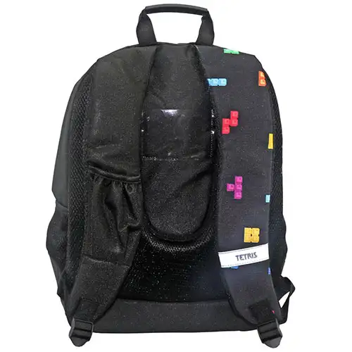 Tetris закръглен ученически ранец, раница 33x16x45cm изображение 2