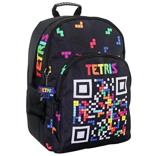 Tetris закръглен ученически ранец, раница 33x16x45cm изображение 1