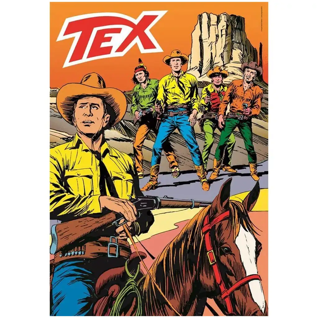 Tex 2 комикс HQC 1000 части пъзел с постер - Clementoni изображение 2