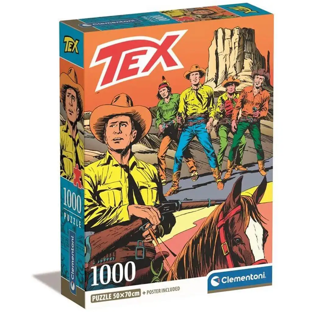 Tex 2 комикс HQC 1000 части пъзел с постер - Clementoni изображение 1