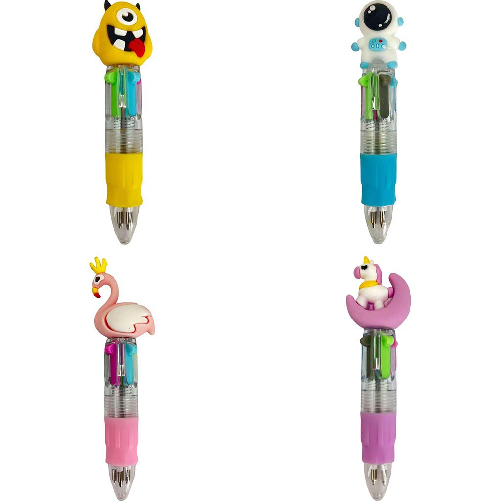 The Littlies: 4 цветен мини химикалка различни видове 1бр изображение 2