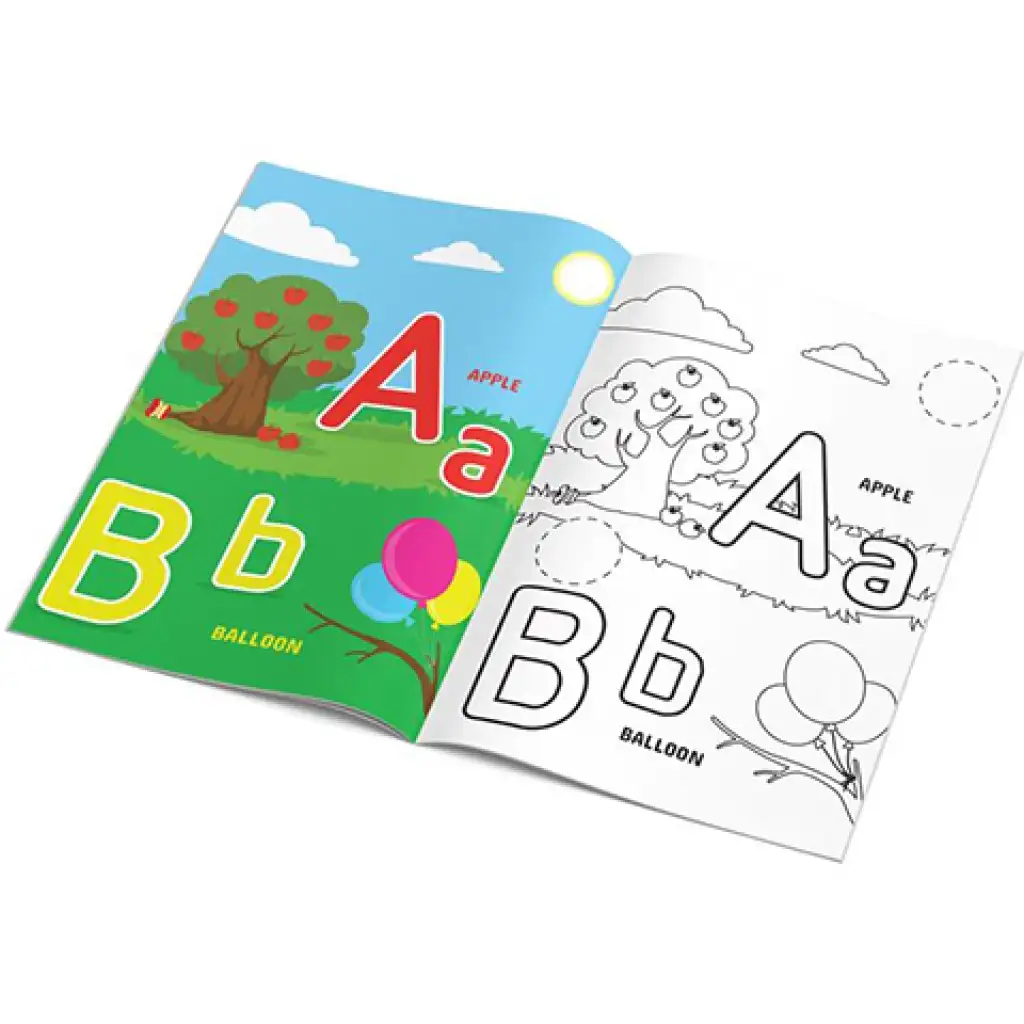 The Littlies: ABC оцветяване 24 страници 50 стикера A4 изображение 2