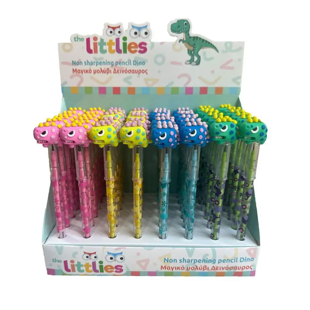 The Littlies: Динос плъзгаща се молив с различни цветове 1бр изображение 1