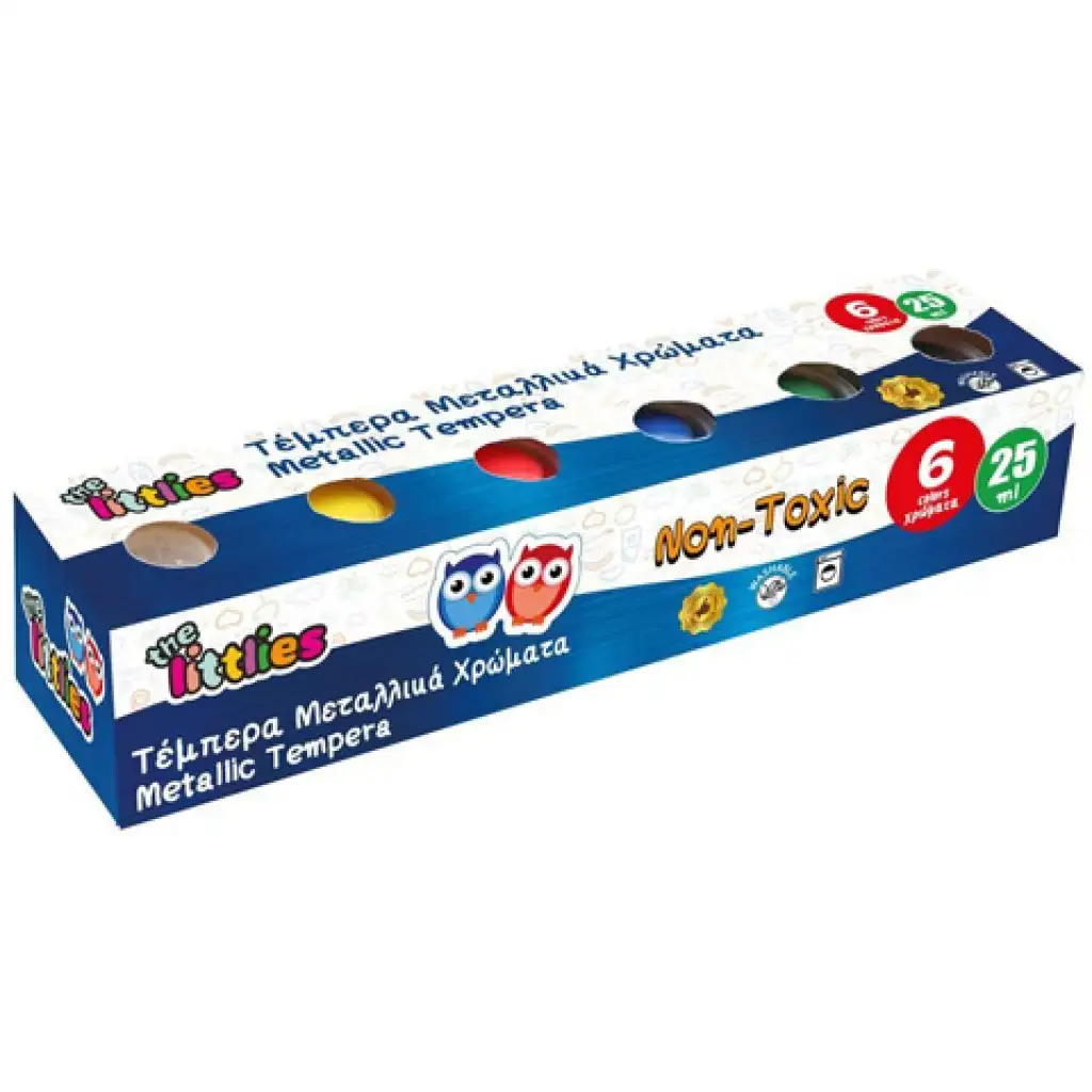 The Littlies: Метален комплект от 6 темпери по 25ml изображение 1