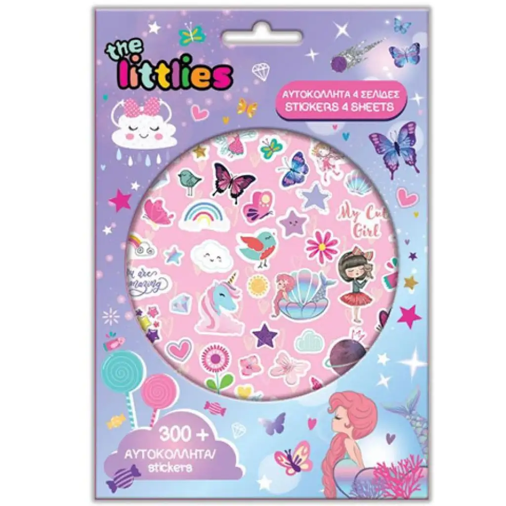 The Littlies: Момичешки комплект с 300 стикера изображение 1