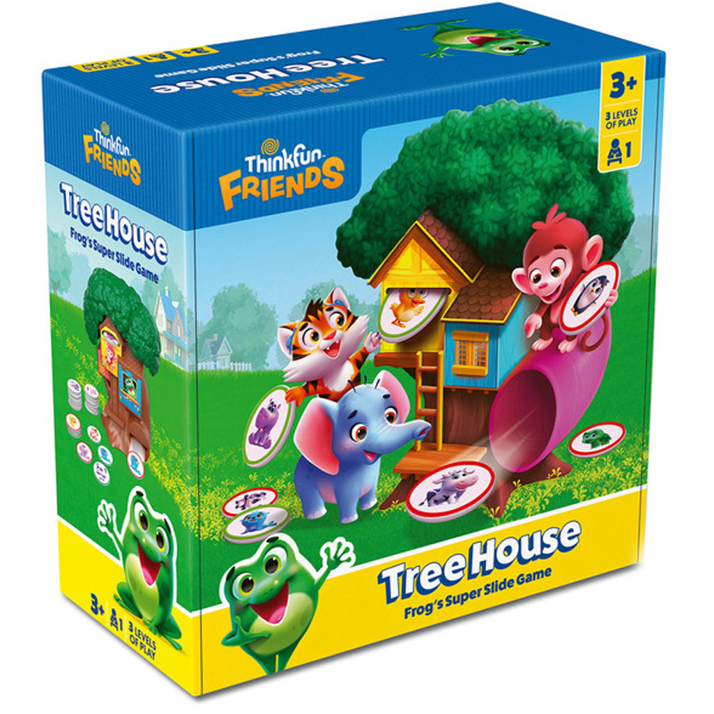 Thinkfun: Дървена къща - Игра с супер пързалка на жабата изображение 1