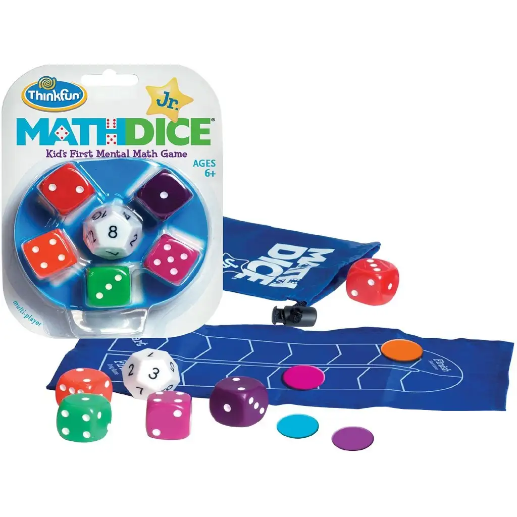 Thinkfun: Math Dice junior настолна игра изображение 2