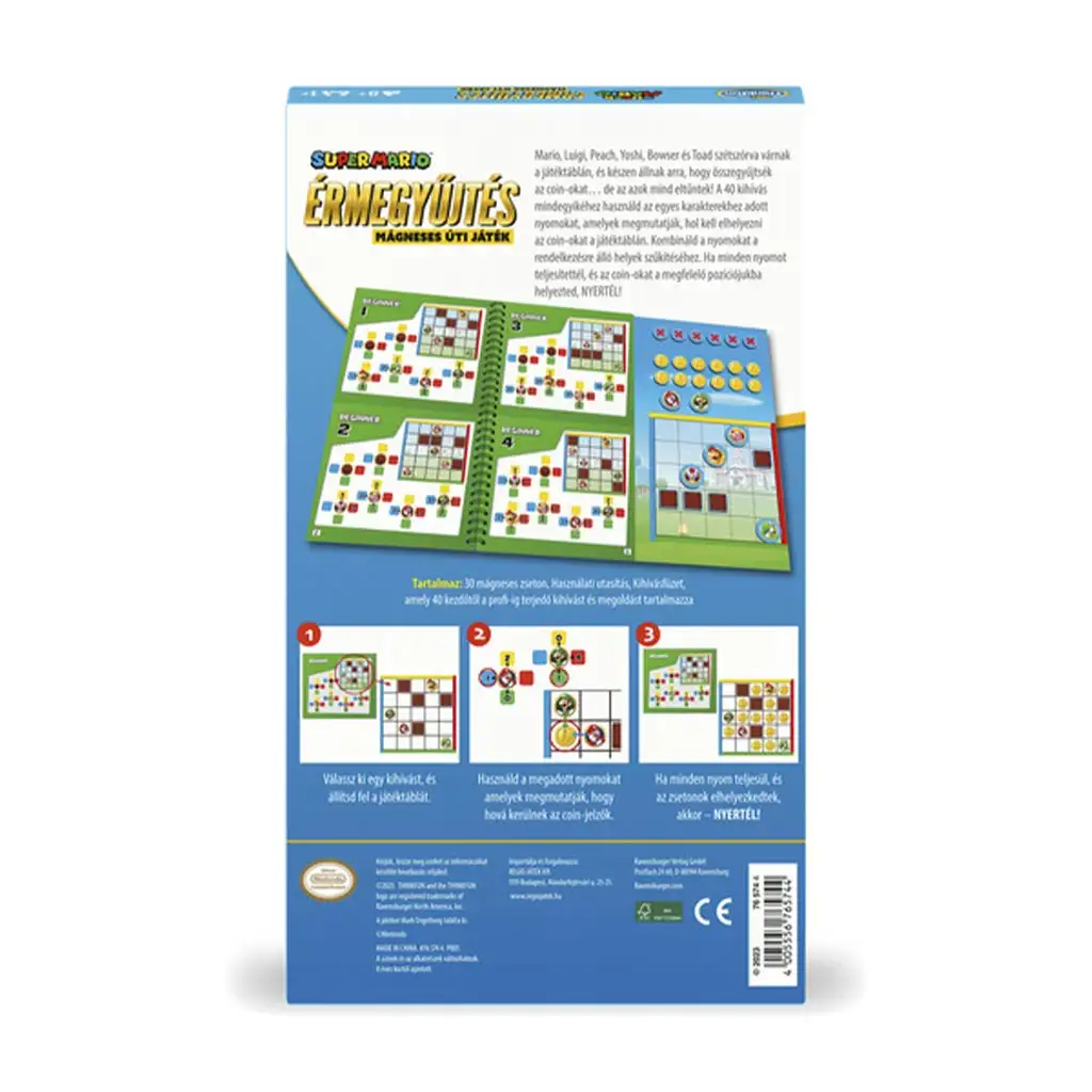 Thinkfun: Super Mario - Събиране на монети, магнитна пътна игра изображение 2