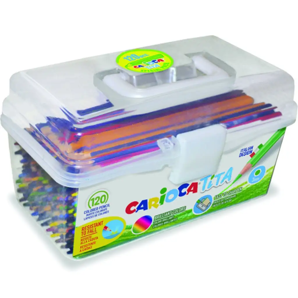 Tita комплект цветни моливи 120бр - Carioca изображение 1