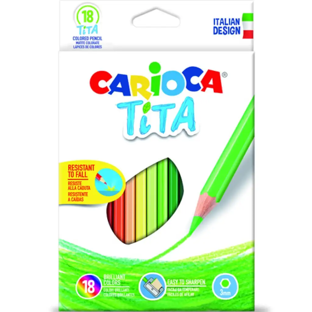 Tita комплект цветни моливи 18бр - Carioca изображение 1