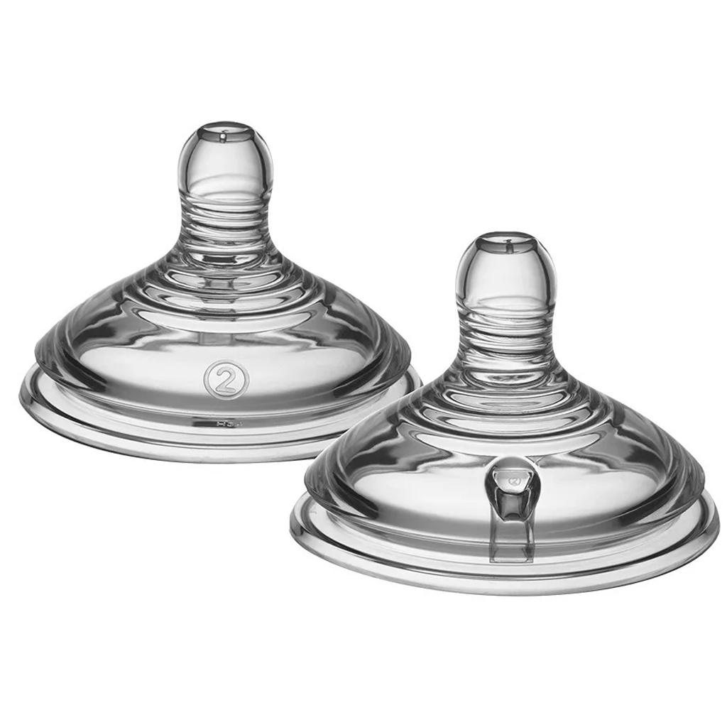 Tommee Tippee: Closer to Nature среден поток биберон 2бр (3 м+) изображение 2