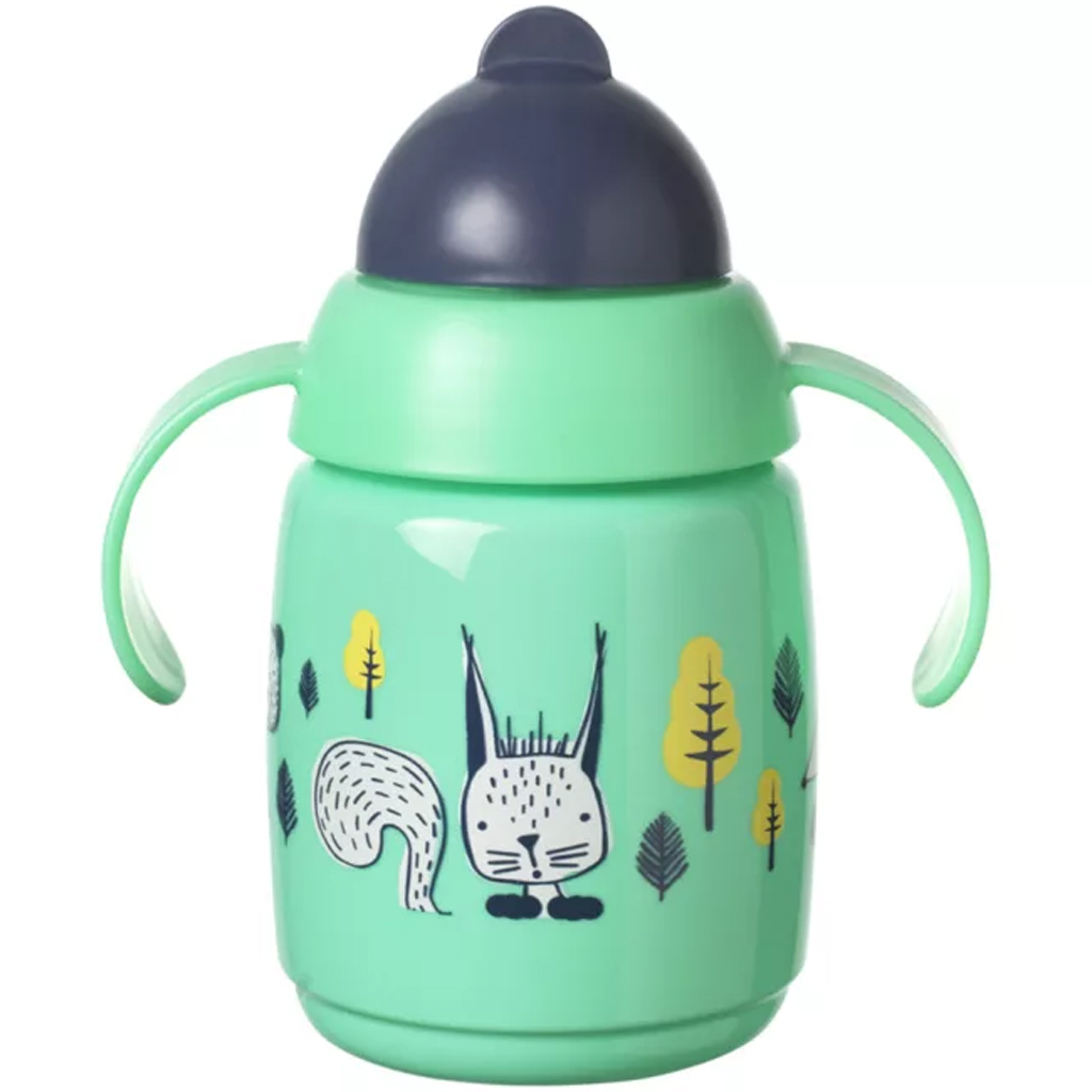 Tommee Tippee: Superstar Зелена Чаша за Учение с Тръбичка 300ml изображение 2