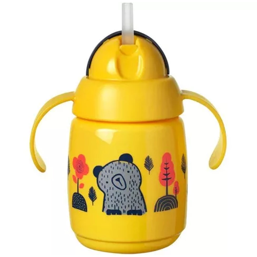 Tommee Tippee: Superstar Жълта Сламка Учебна Чаша 300ml изображение 2