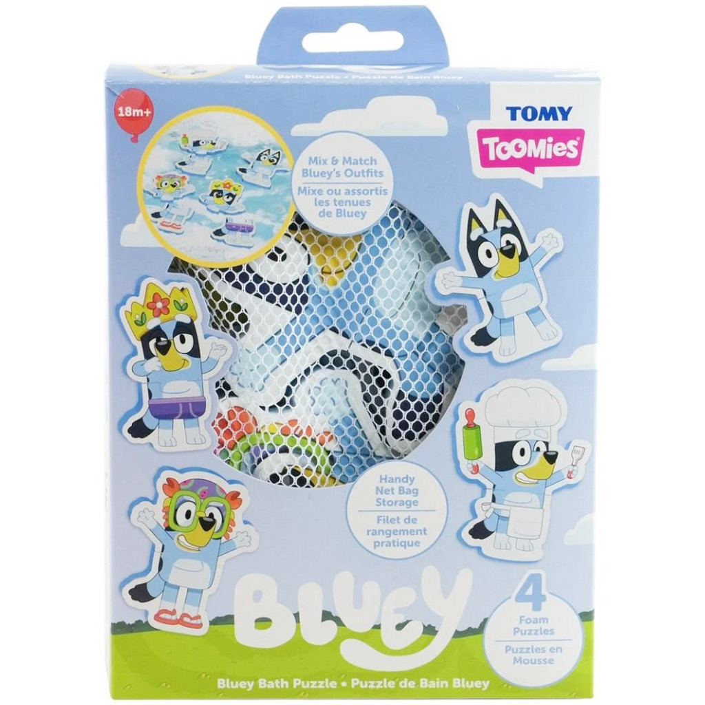 Tomy Toomies: Bluey баня пъзел с 4 фигури изображение 1