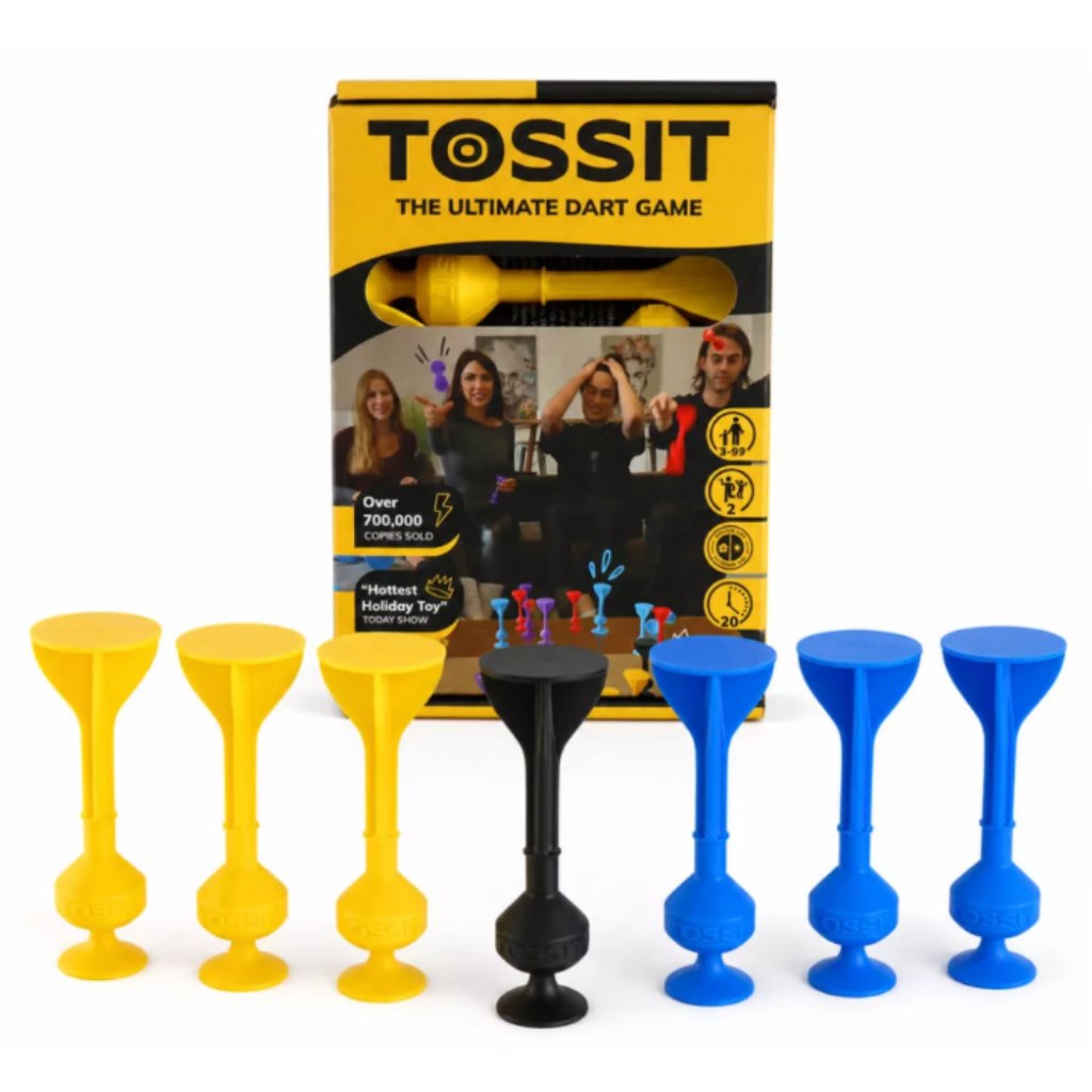 Tossit Starter Pack синьо-жълт силиконов дартс с присоски изображение 1