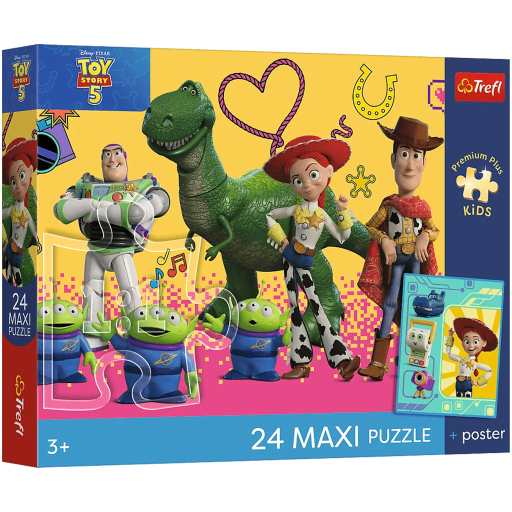 Toy Story 5 Играчки и приятели 24 части Maxi пъзел - Trefl изображение 1