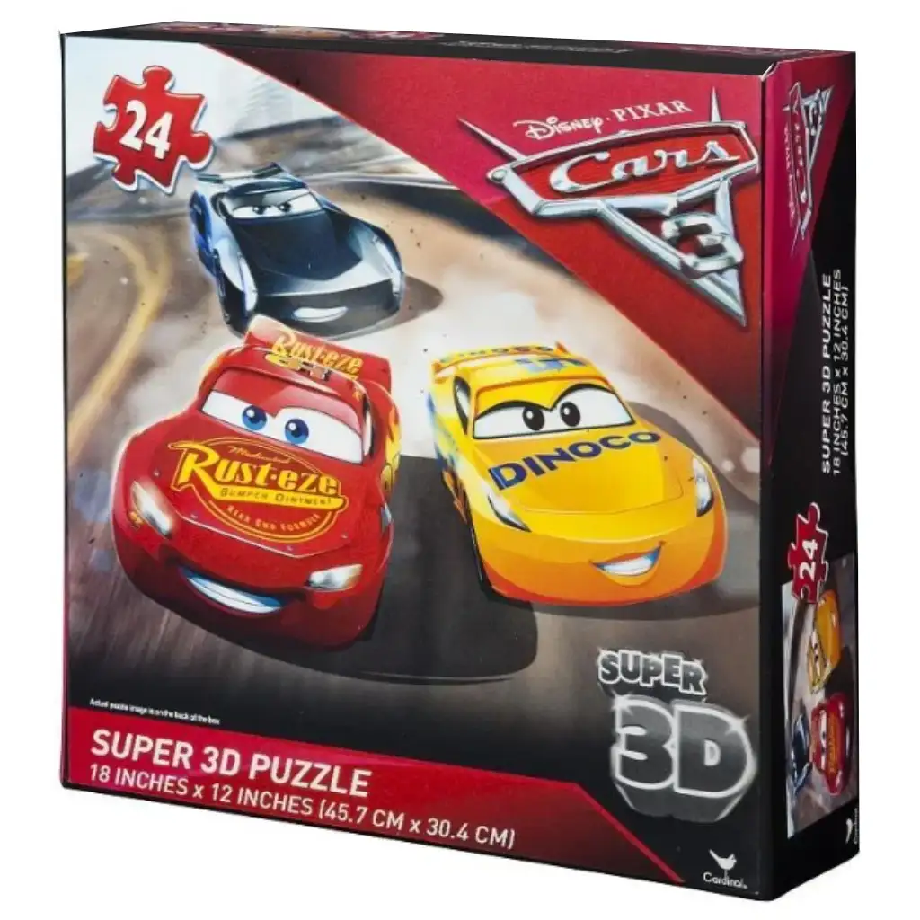 Трите коли 3 супер пъзел 3x24бр. с 3D ефект изображение 2