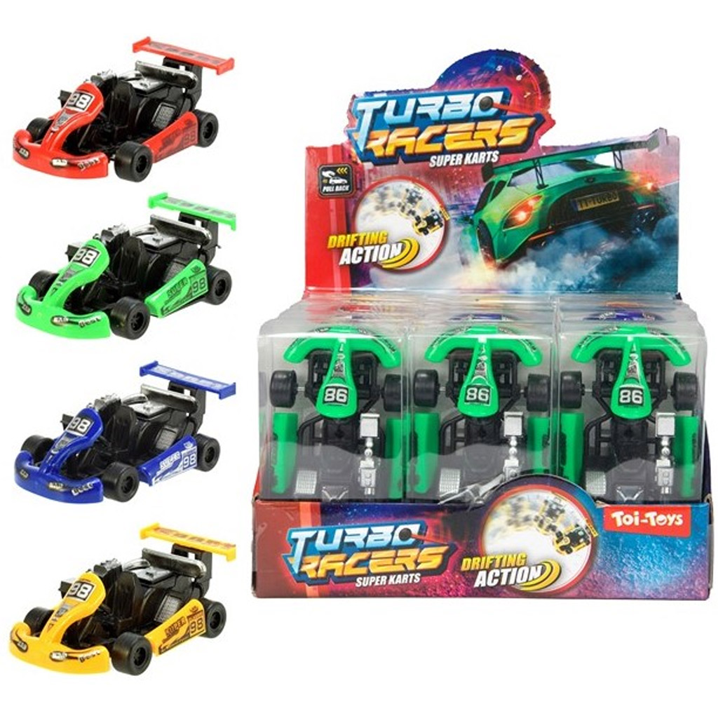 Turbo Racers Go-kart състезателна кола в различни варианти 1бр изображение 1