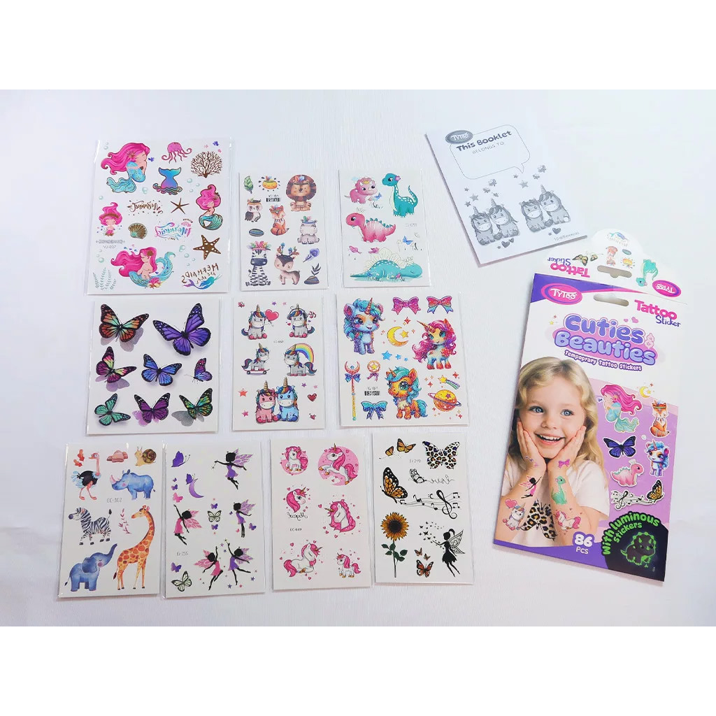 TyToo: Cuties & Beauties Татуировка Стикер Комплект изображение 4