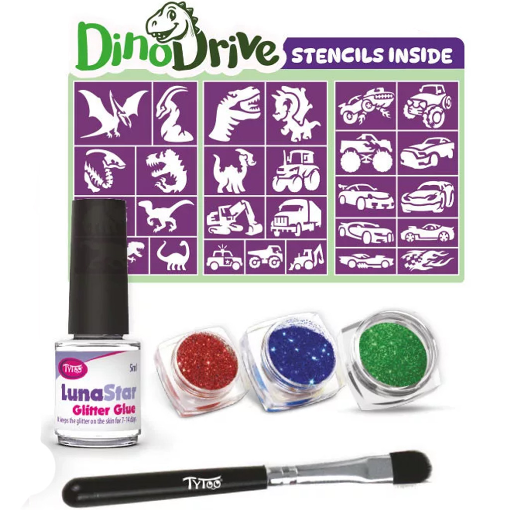 TyToo: DinoDrive комплект за бляскави татуировки изображение 2