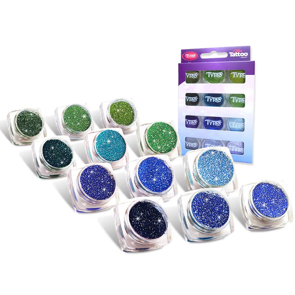 TyToo: Студени цветове комплект с брокат 12x2,5ml изображение 2