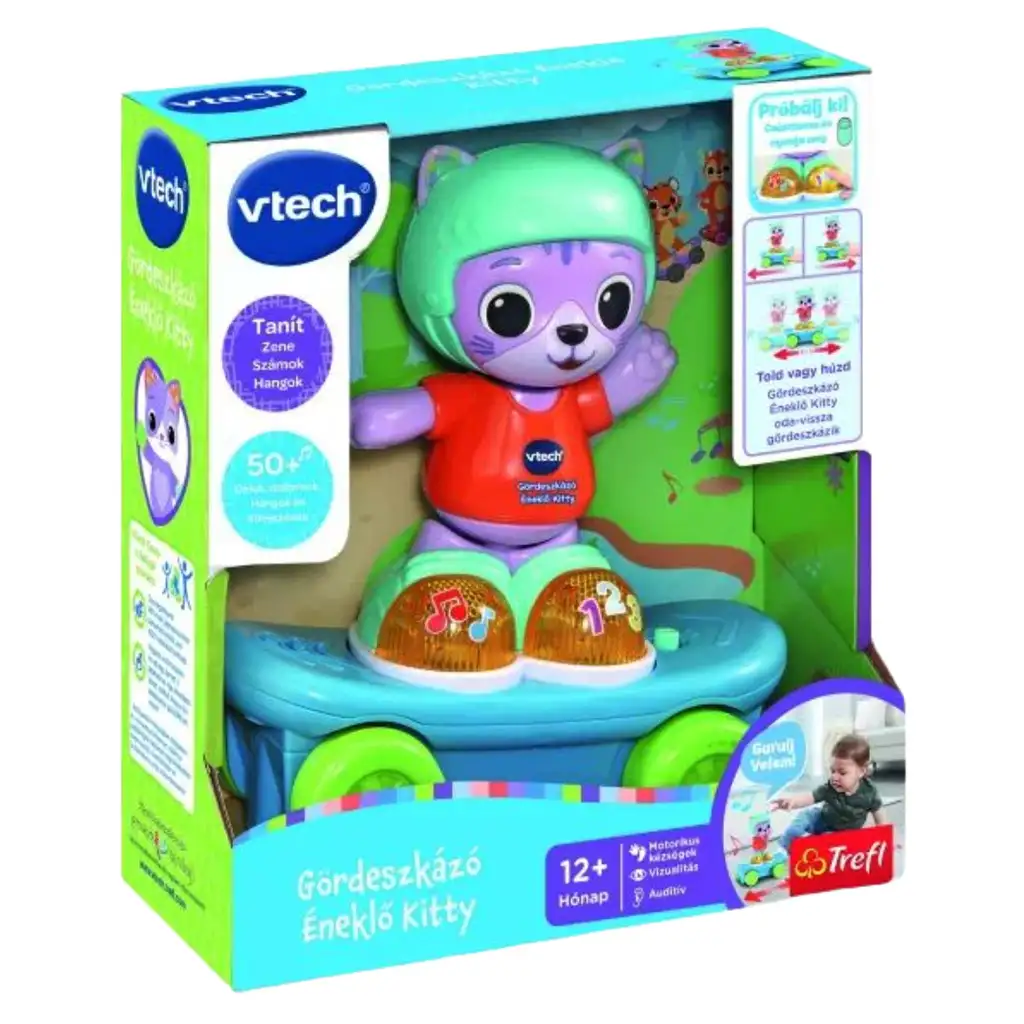 Учебна скейтърска котка бебешка играчка - V-Tech изображение 1