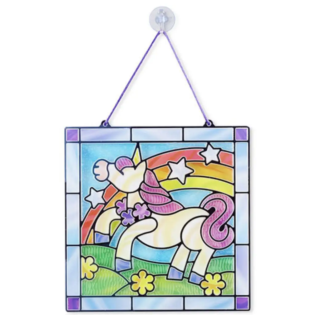 Уникорн стъклопис комплект - Melissa & Doug изображение 1