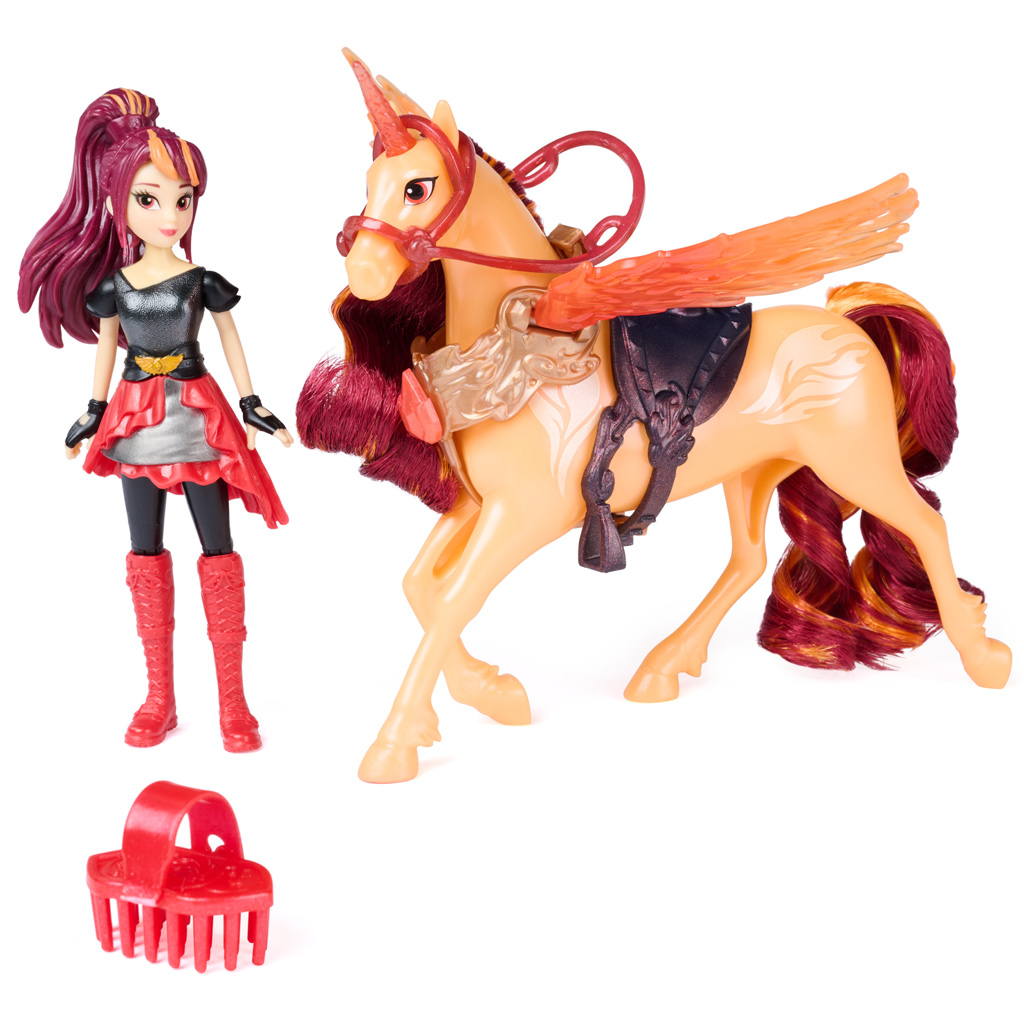 Университет за еднорози: Wing Magic Валентина кукла и Синдер еднорог комплект за игра - Spin Master изображение 2