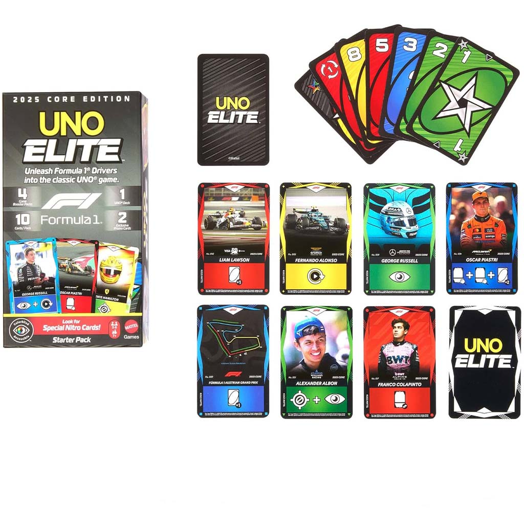 UNO Elite F1 картова игра - Mattel изображение 3