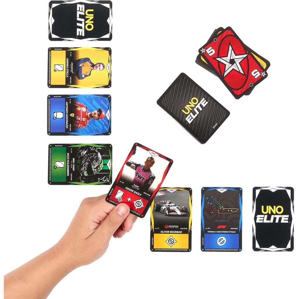 UNO Elite F1 картова игра - Mattel изображение 4