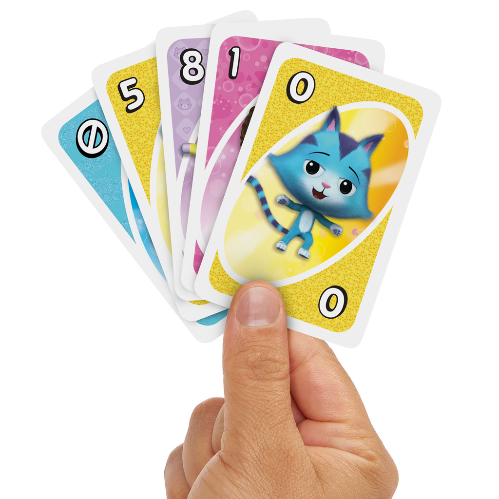 UNO Junior: Gabi къща за играчки картова игра - Mattel изображение 2