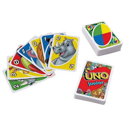 UNO Junior игра с карти с животни - Mattel изображение 2