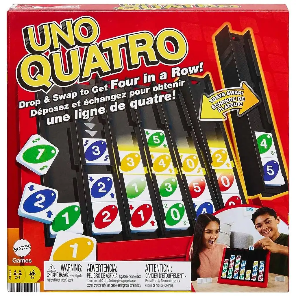 UNO Quatro настолна игра - Mattel изображение 1