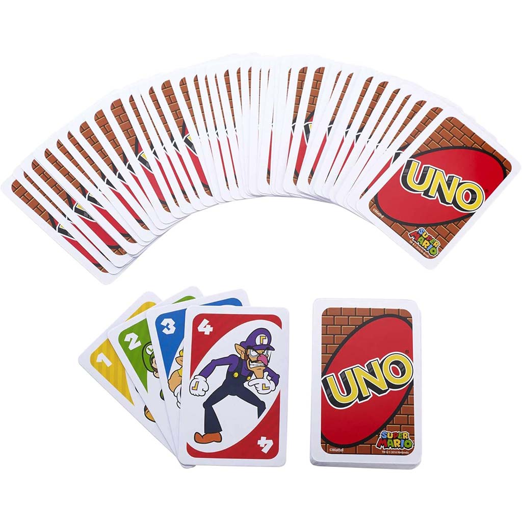 UNO Super Mario картова игра - Mattel изображение 2