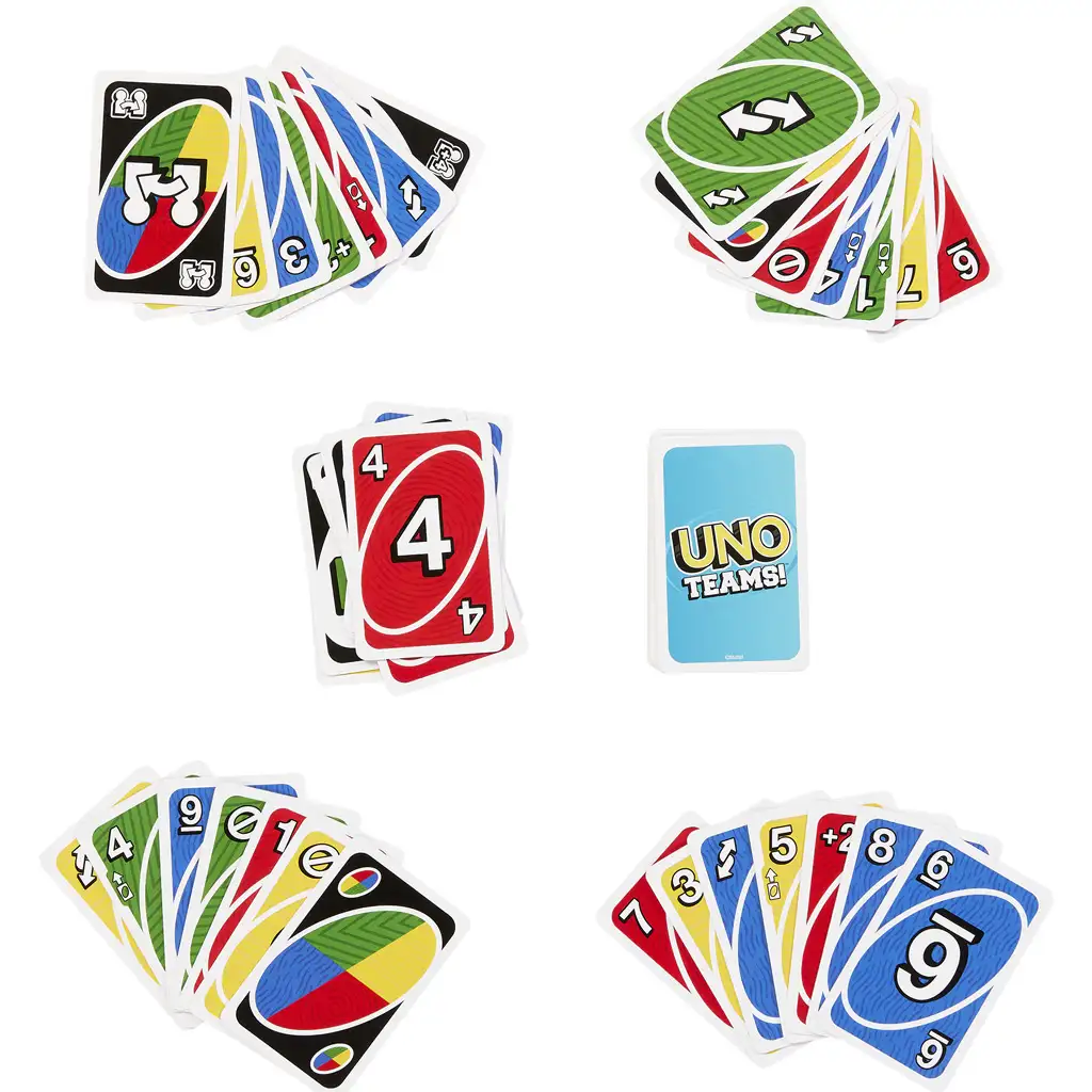 UNO Teams картова игра - Mattel изображение 3