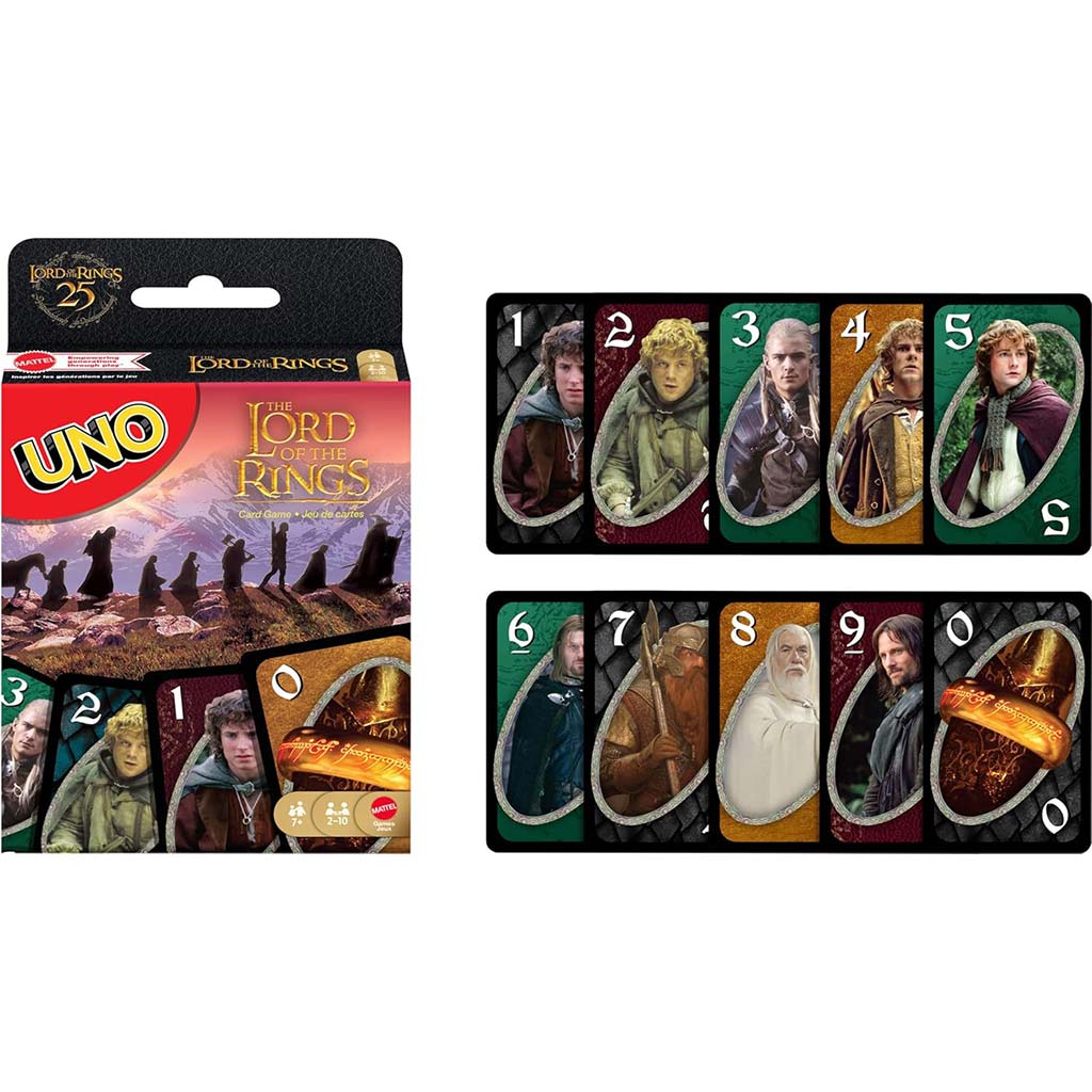 UNO Властелинът на пръстените настолна игра - Mattel изображение 2