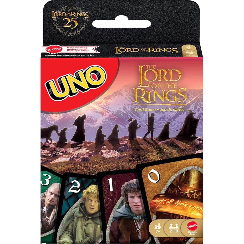 UNO Властелинът на пръстените настолна игра - Mattel изображение 1