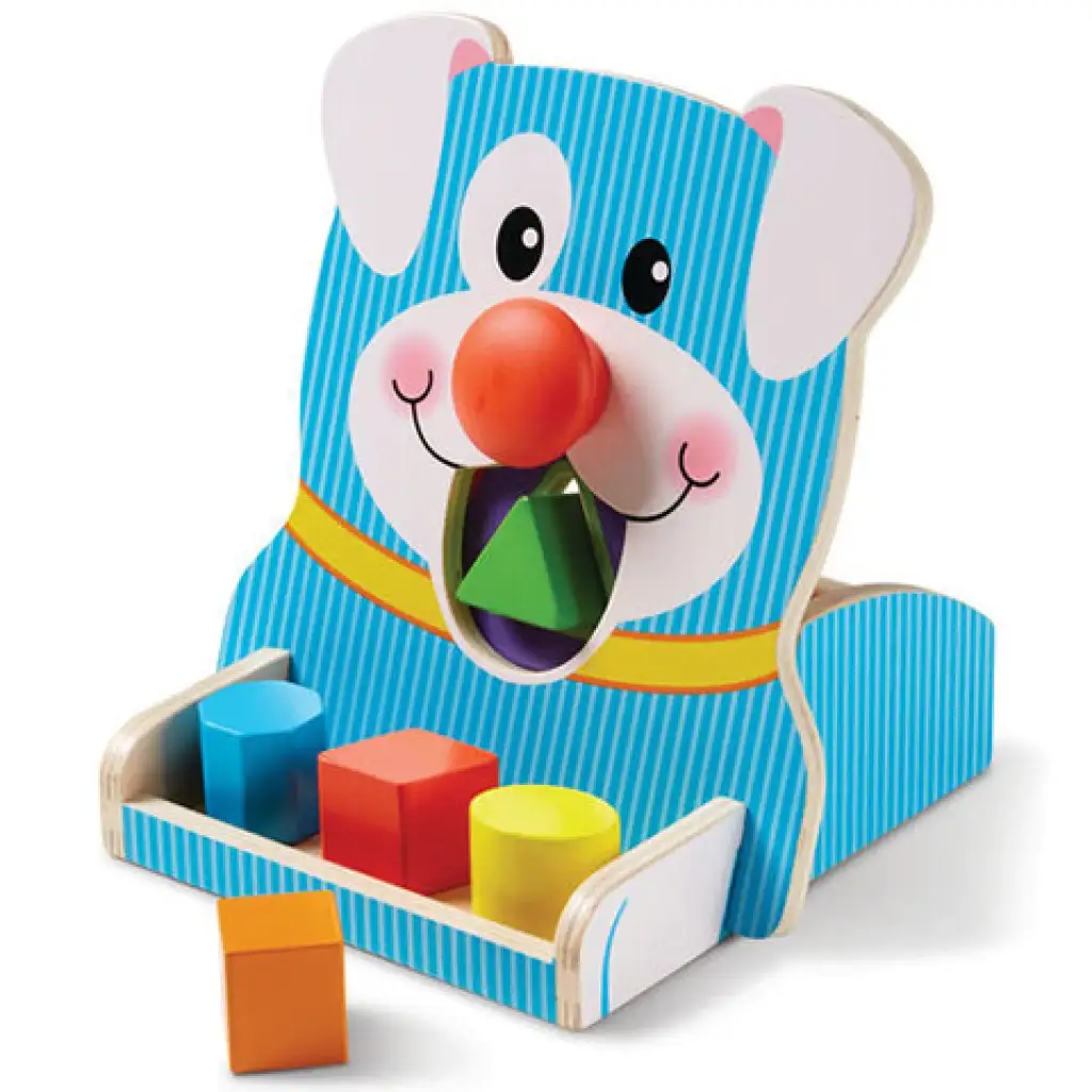 Върти и храни дървена игра с форми - Melissa & Doug изображение 2
