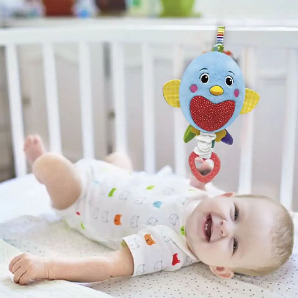 Въздушна музикална пухкава плюшена птичка - Clementoni baby изображение 3